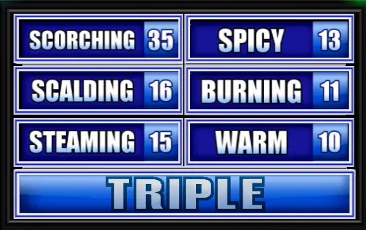 Name Another Word For Hot Family Feud Guide Family Feud Guide