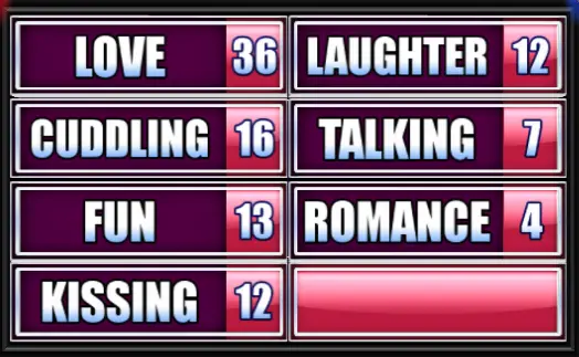 Love, Cuddling, Fun, Kissing, Laughter, Talking, Romance