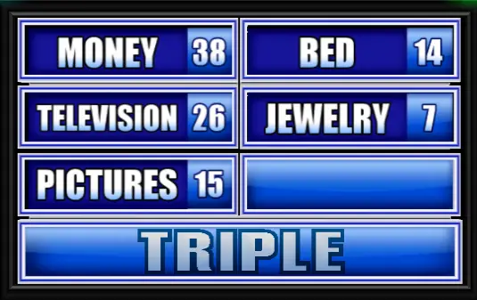 name something you might find in a parent's room. - family feud