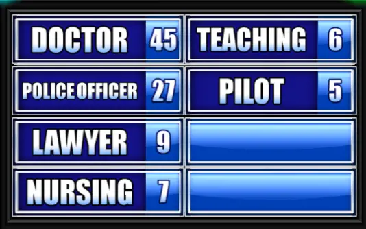 name-a-job-you-need-a-lot-of-training-for-family-feud-guide-family-feud-guide