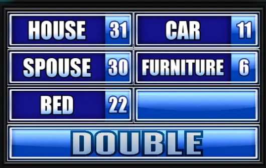 Name Something You Might Replace After A Divorce. - Family Feud Guide ...