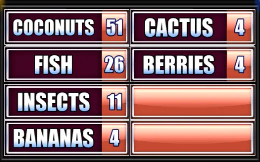 name a popular film set on a deserted island family feud